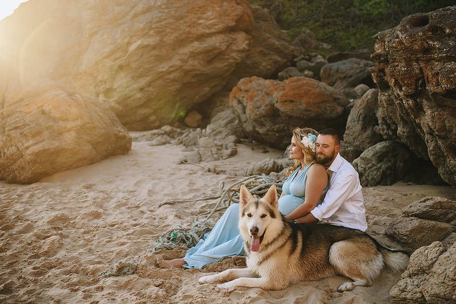  Sunset Beach Maternity Portraits in the Garden Route. 