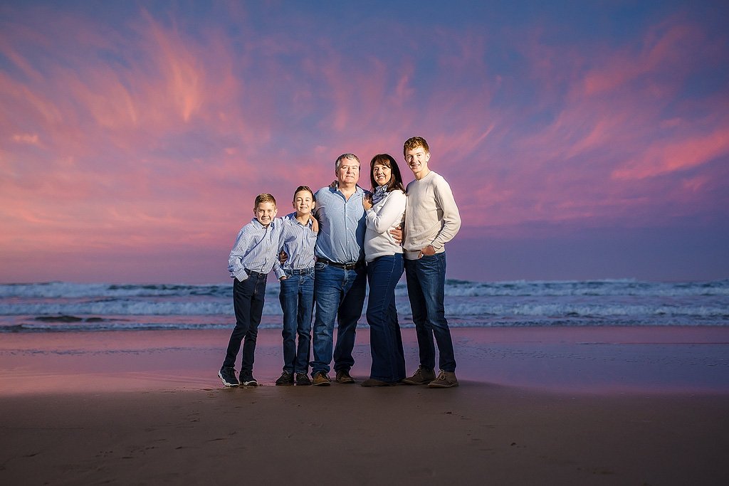 Winter family beach photo shoot in Glentana – Malan Family
