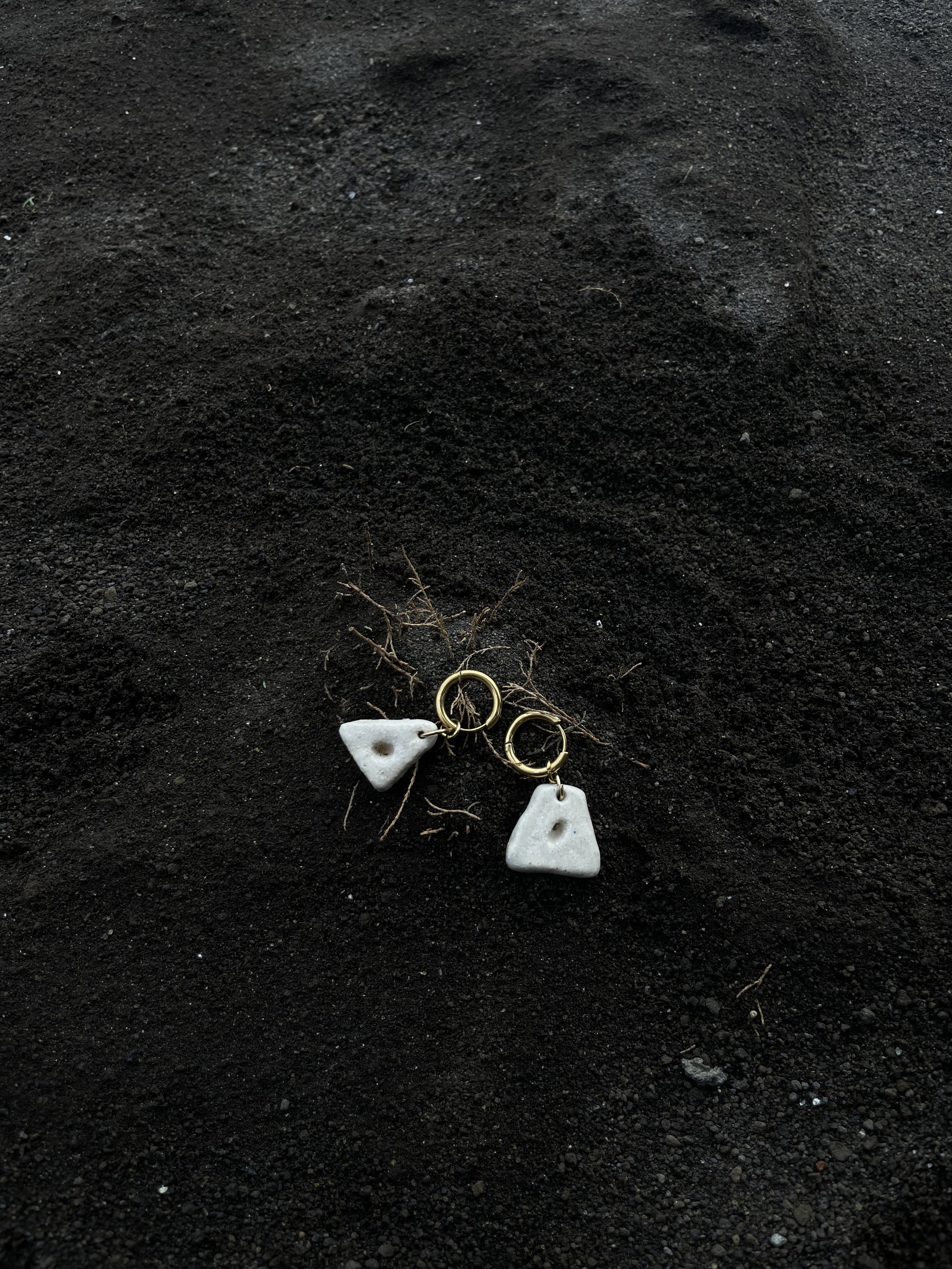 mini volcano earrings