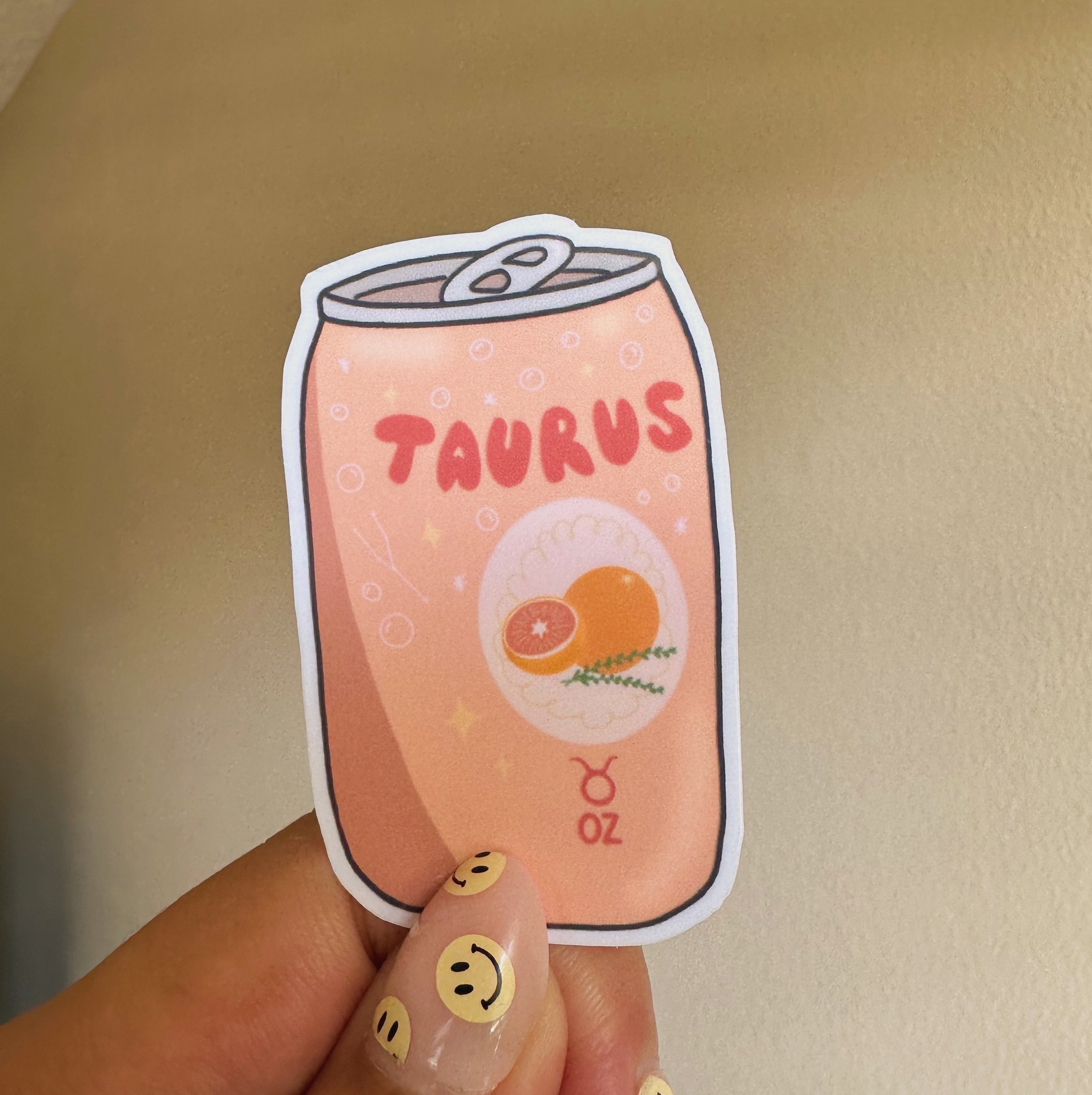 Grapefruit Thyme Taurus Soda Sticker