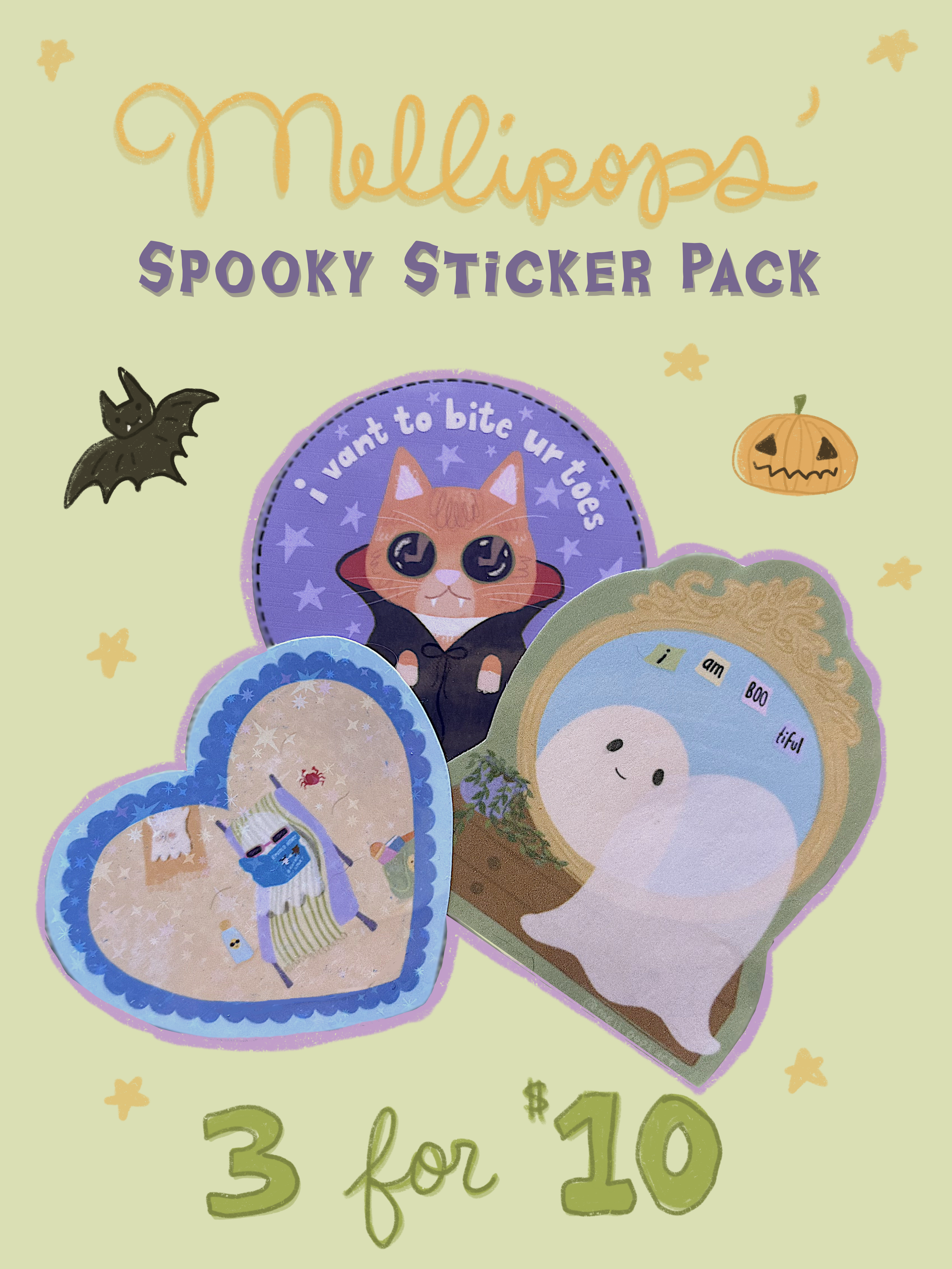 Mellipops Spooky Sticker Pack - seasonal