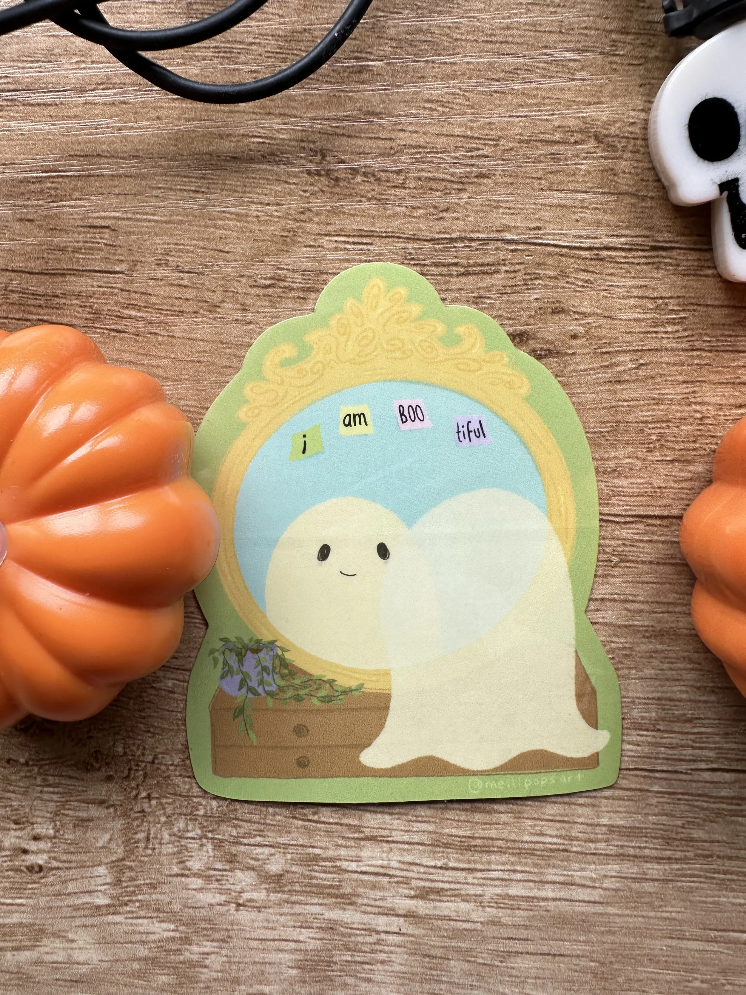 Boo-tiful Summerween Ghost Sticker