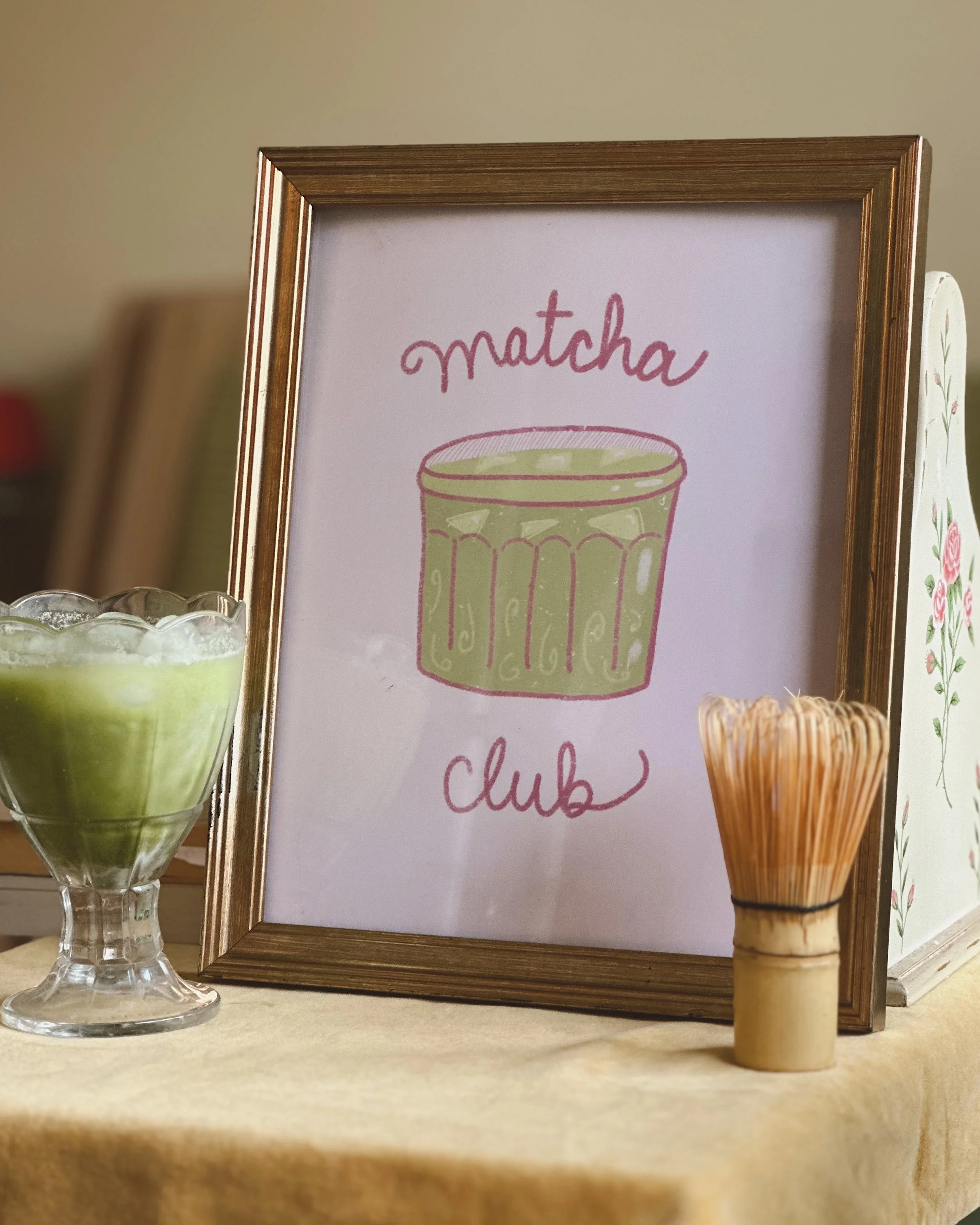Matcha Club Print