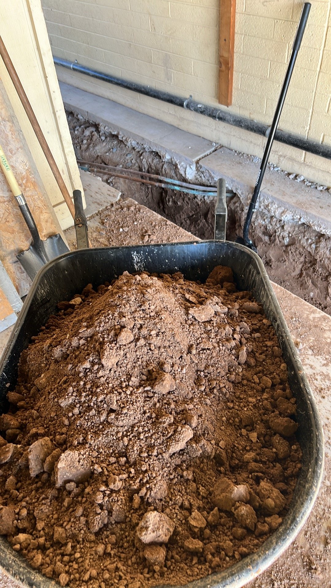 Another load of soil removed