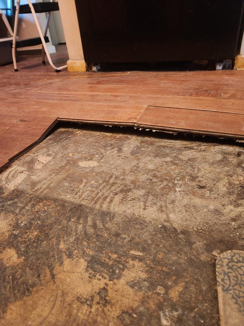 Damaged floor
