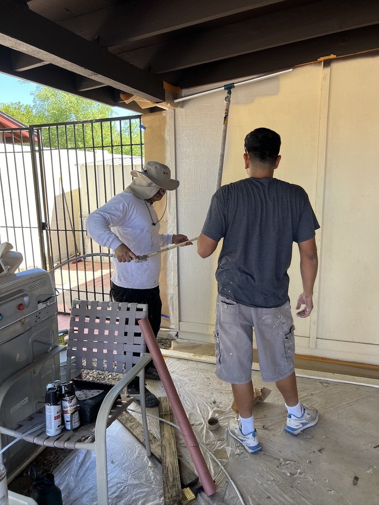 Painting the Breezeway