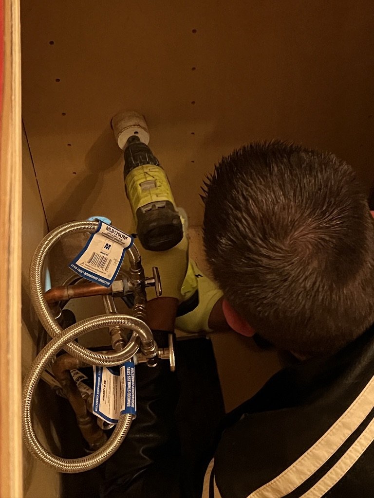 Ready to reinstall the new sink
