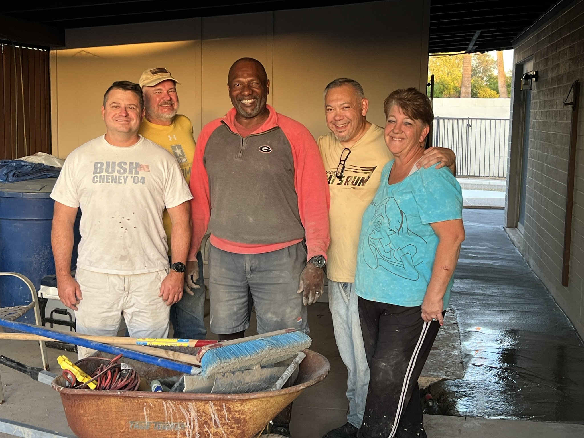 MPRA cement pouring crew