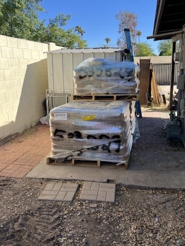 Cement has been delivered. Not looking forward to hand mixing all of this...