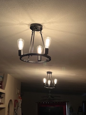 Newly repalced kitchen lights