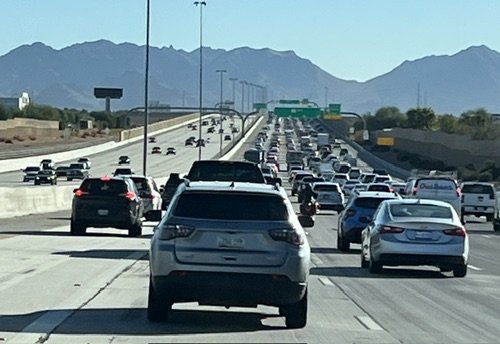 Morning commute to the jobsite in Tempe