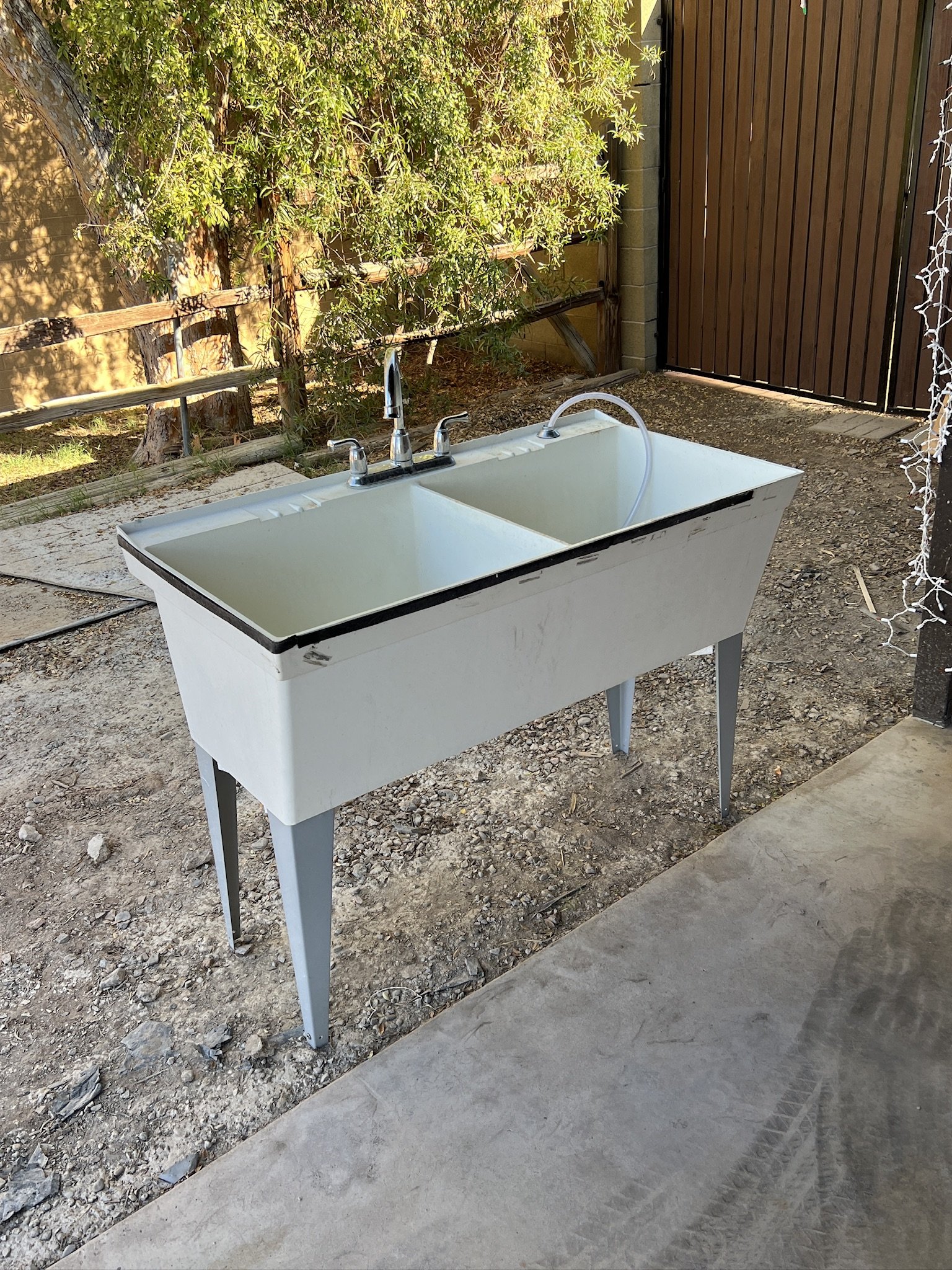 Old utility/kitchen sink is out
