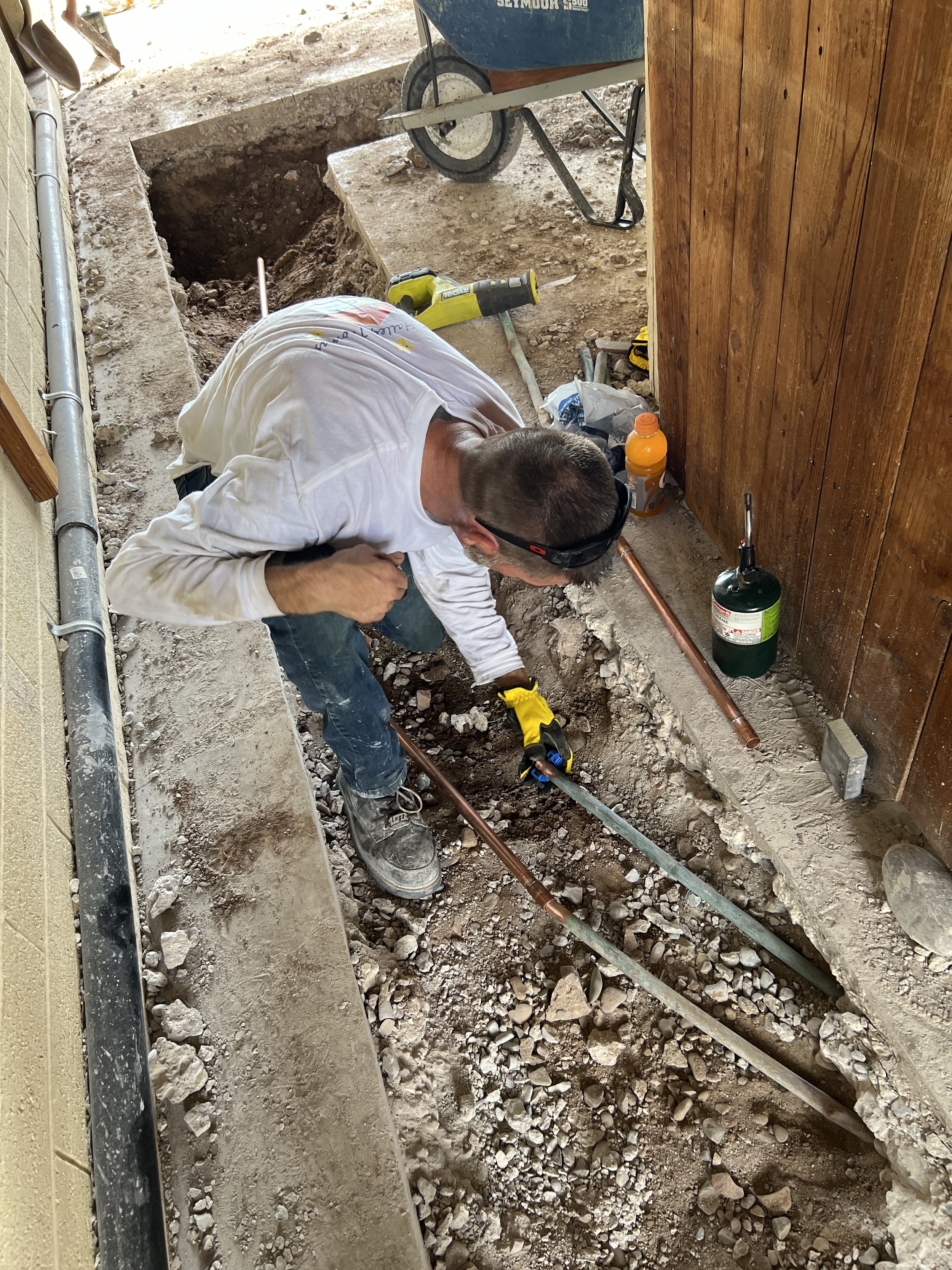 Jeff Moore in the trench