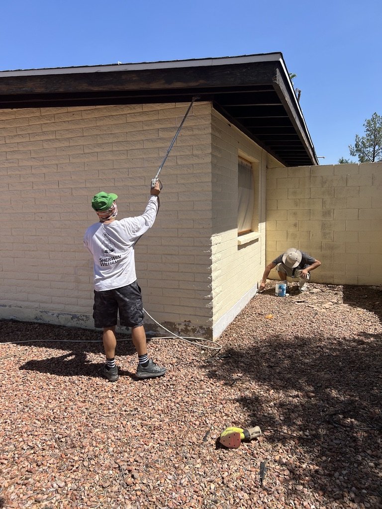 Painting the Front of the house