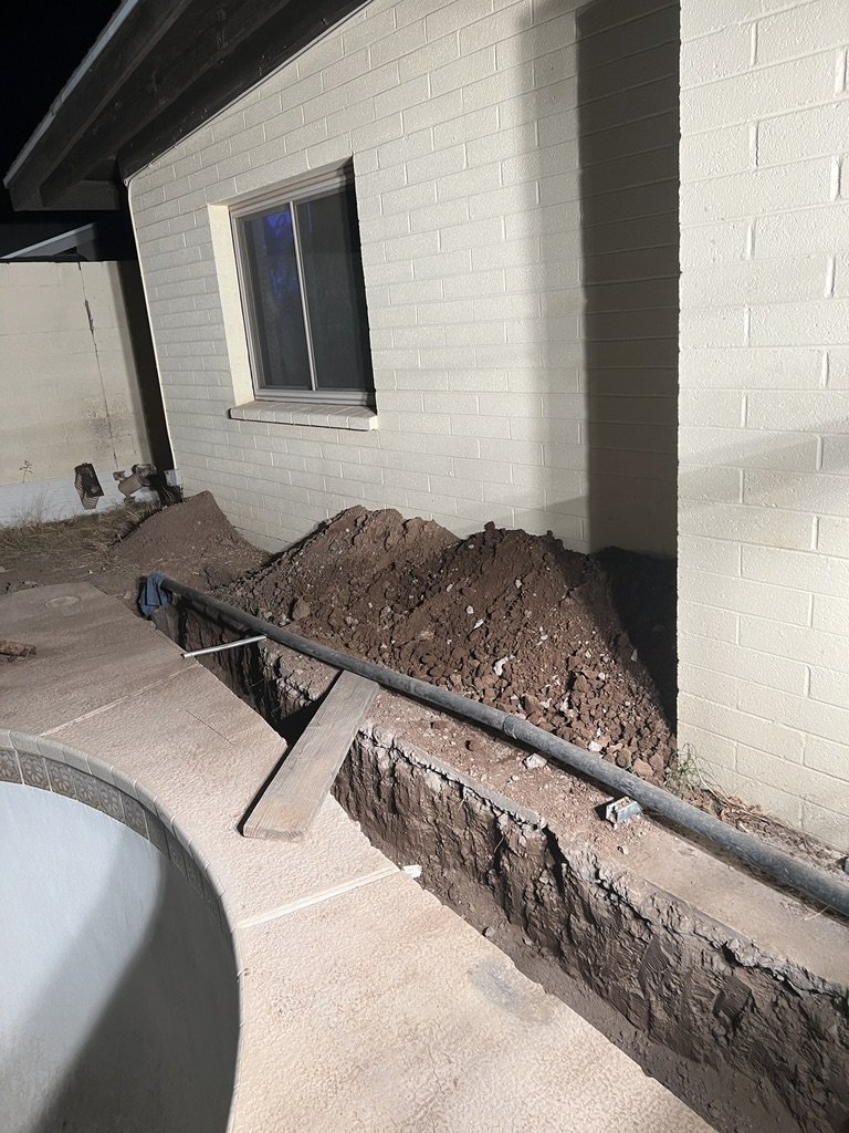 The back ditch is finished