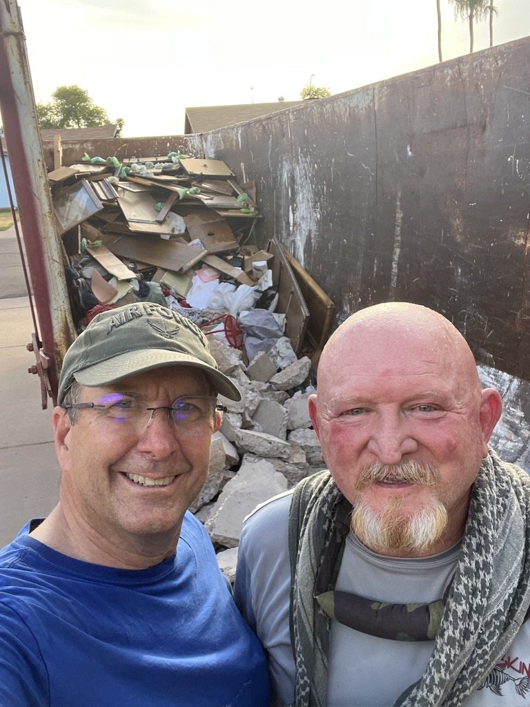 Mike and Jeff served in the Air Force together in the early 90's.