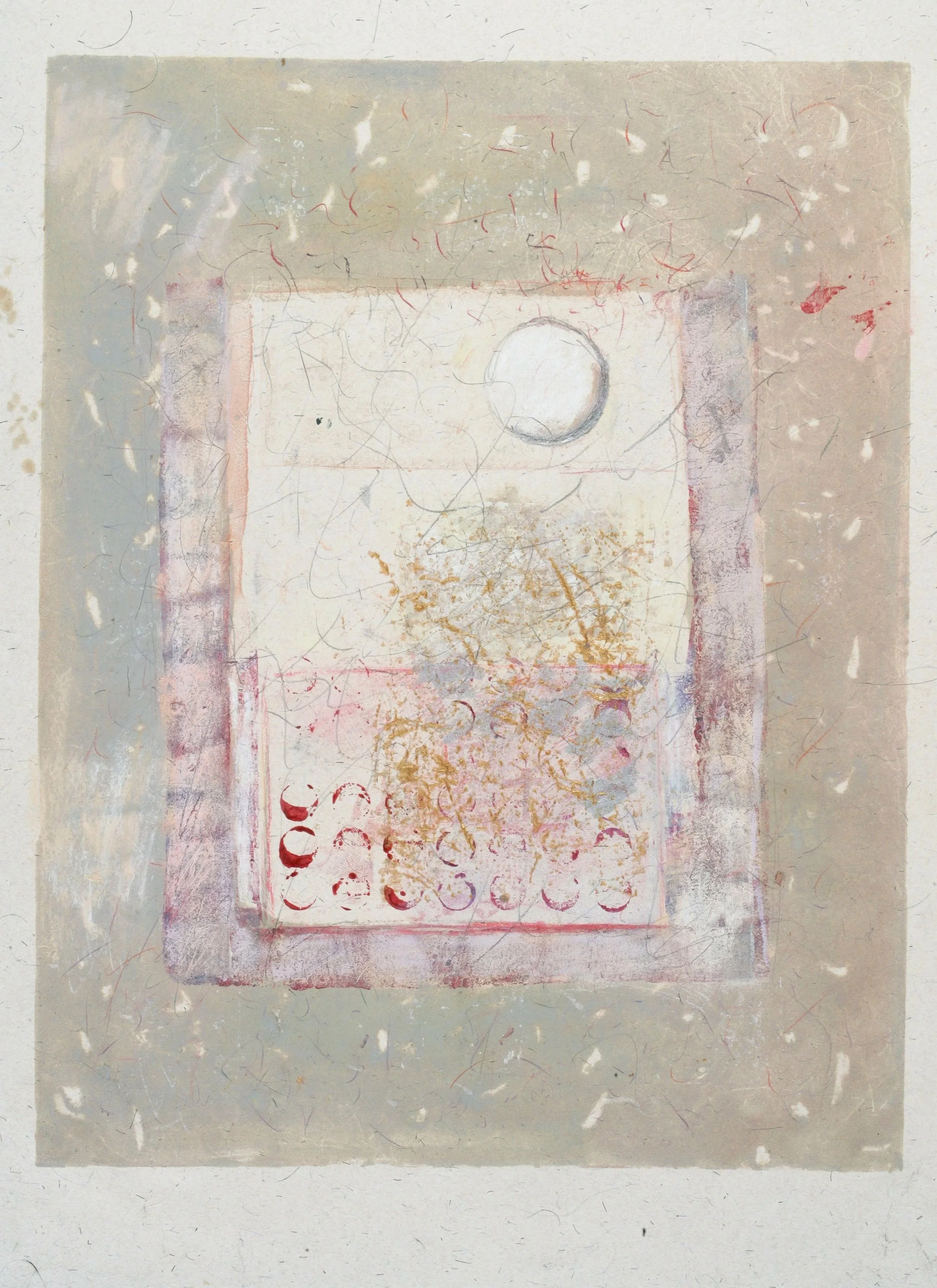 White Moonscape
1982/2020 - print 1982, painted 2020
Paint on print on paper
17.75 in x 14 in