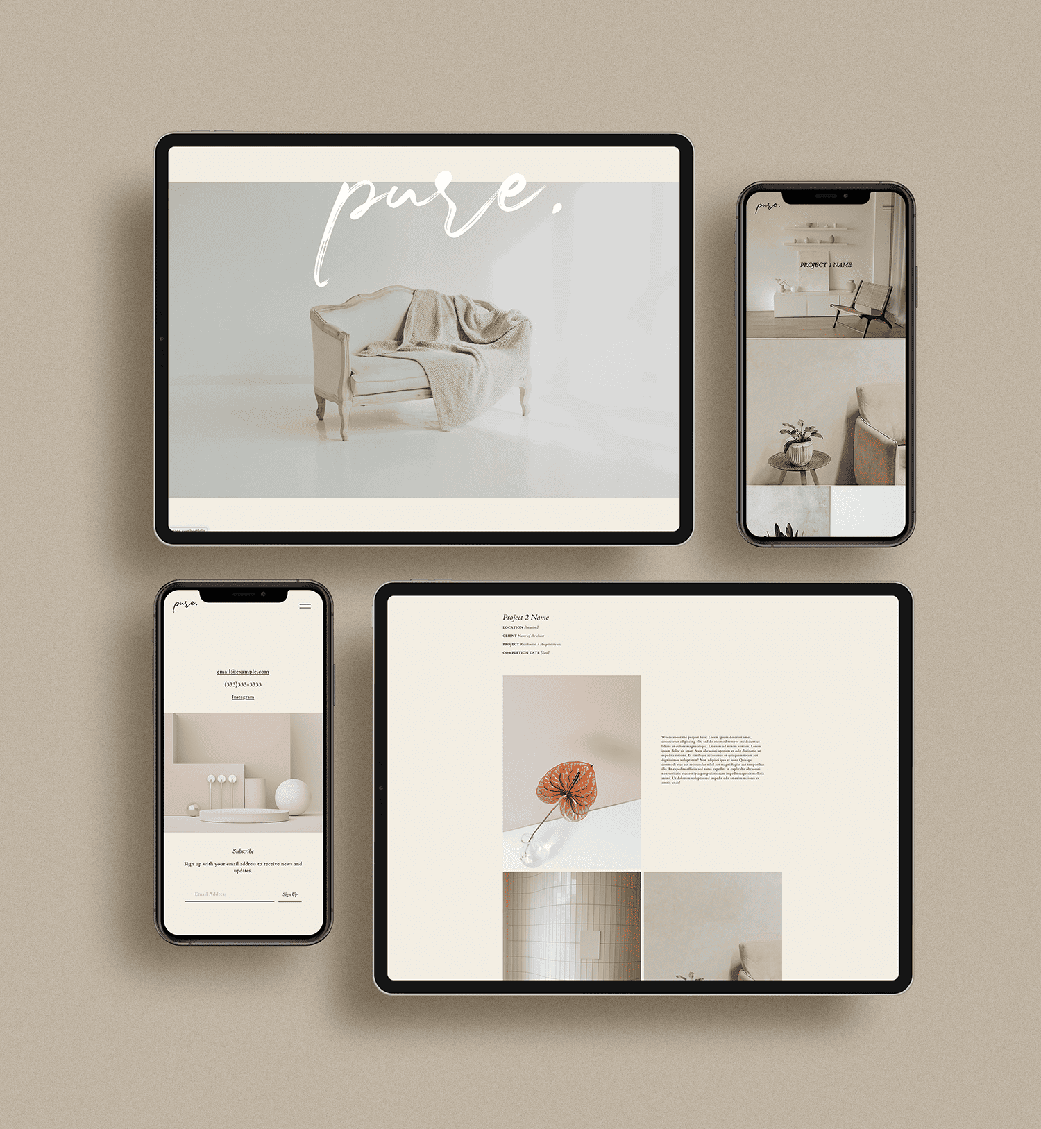 Pure Squarespace Template