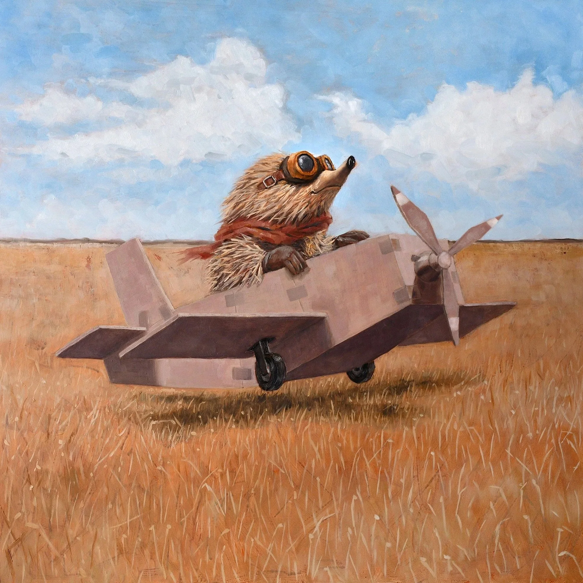 Fun children's book Illustration of an echidna