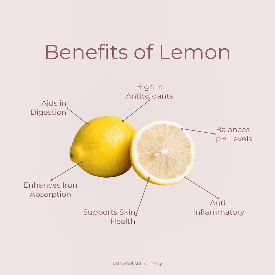 Lemon&rsquo;s lesser known benefits 👇

🍋 Enhances Iron Absorption &ndash; The vitamin C in lemons enhances the absorption of iron from plant-based sources, making it especially beneficial for vegetarian and vegan meals.

🍋 Supports Skin Health &nd