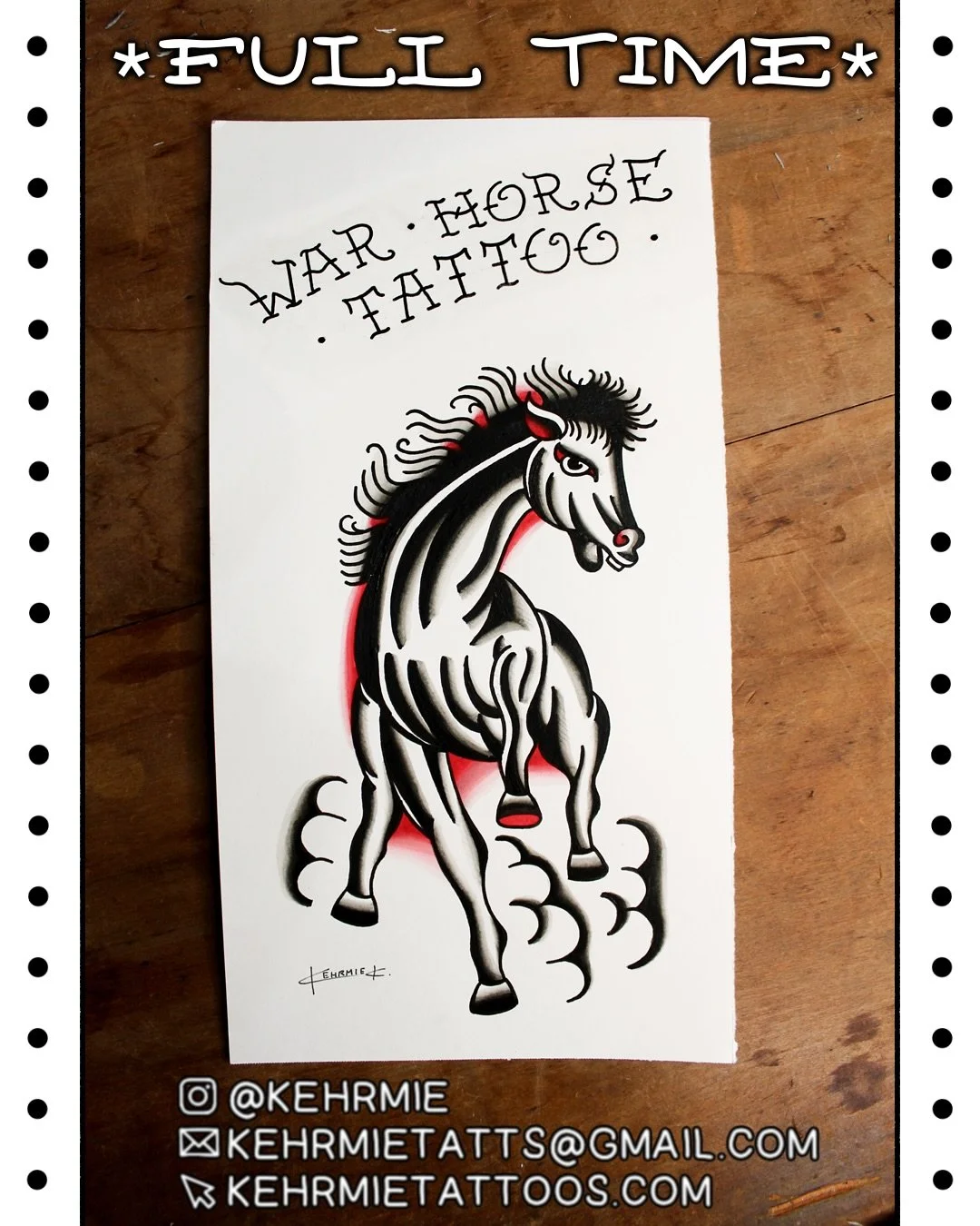 💥 Big Update 💥
I&rsquo;m officially joining the @warhorsetattoo family full time! Starting this month, I&rsquo;ll be taking appointments Friday&ndash;Monday, and I have plenty of time to tattoo you!

I&rsquo;ll still be doing SF dates here and ther