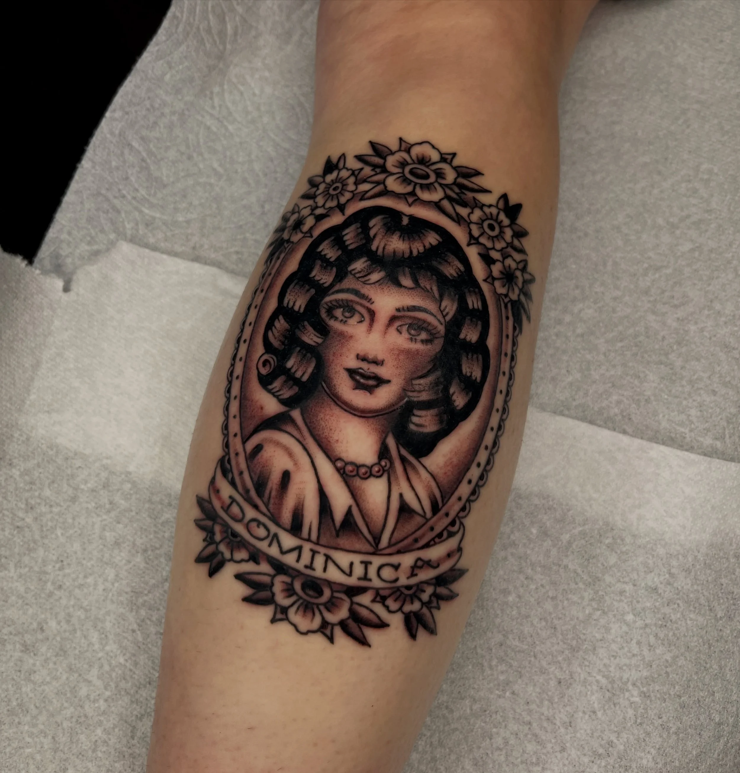 Nana for Kerriann 🖤 always an honor to do such a special piece

Booking June + July @warhorsetattoo 

#tattoo #traditionaltattoo #berkeley #bayareatattooers #tattoos