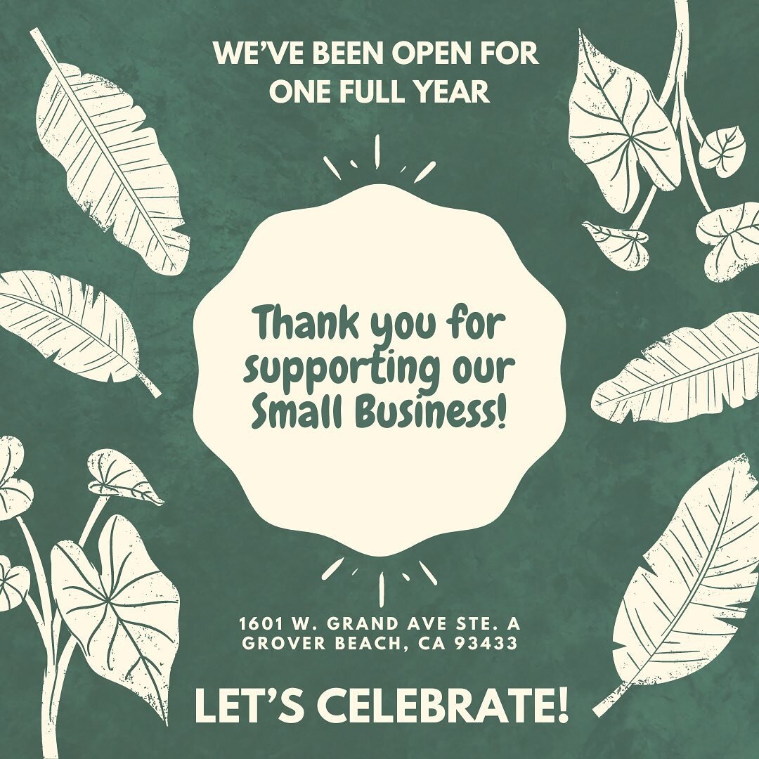 One year since we opened our doors! And we couldn&rsquo;t have done it without all your support! We&rsquo;re so thankful to have you as our community, and to say thanks we&rsquo;re offering 20% off the entire store this week! Tuesday April 9th throug