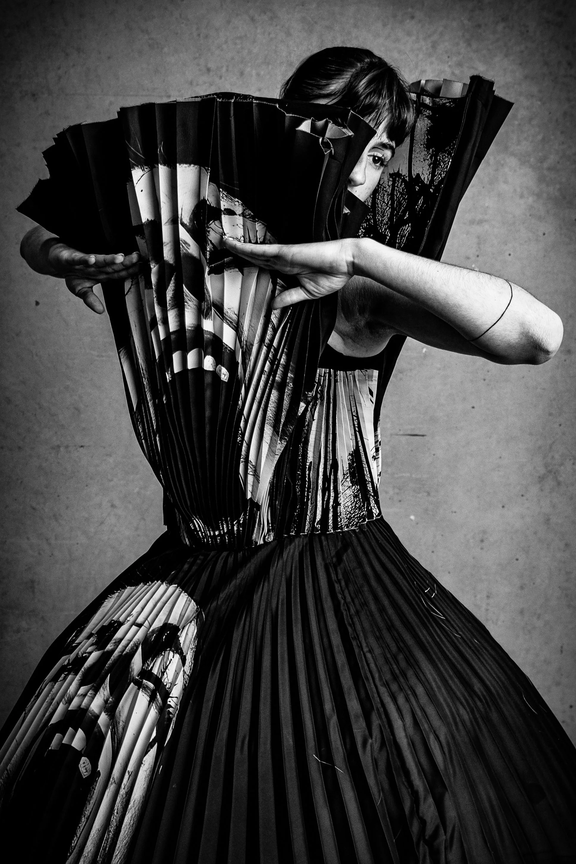 Contemporary dancer in a high-fashion editorial pose shot by Melbourne photographer Izabella Procaccino