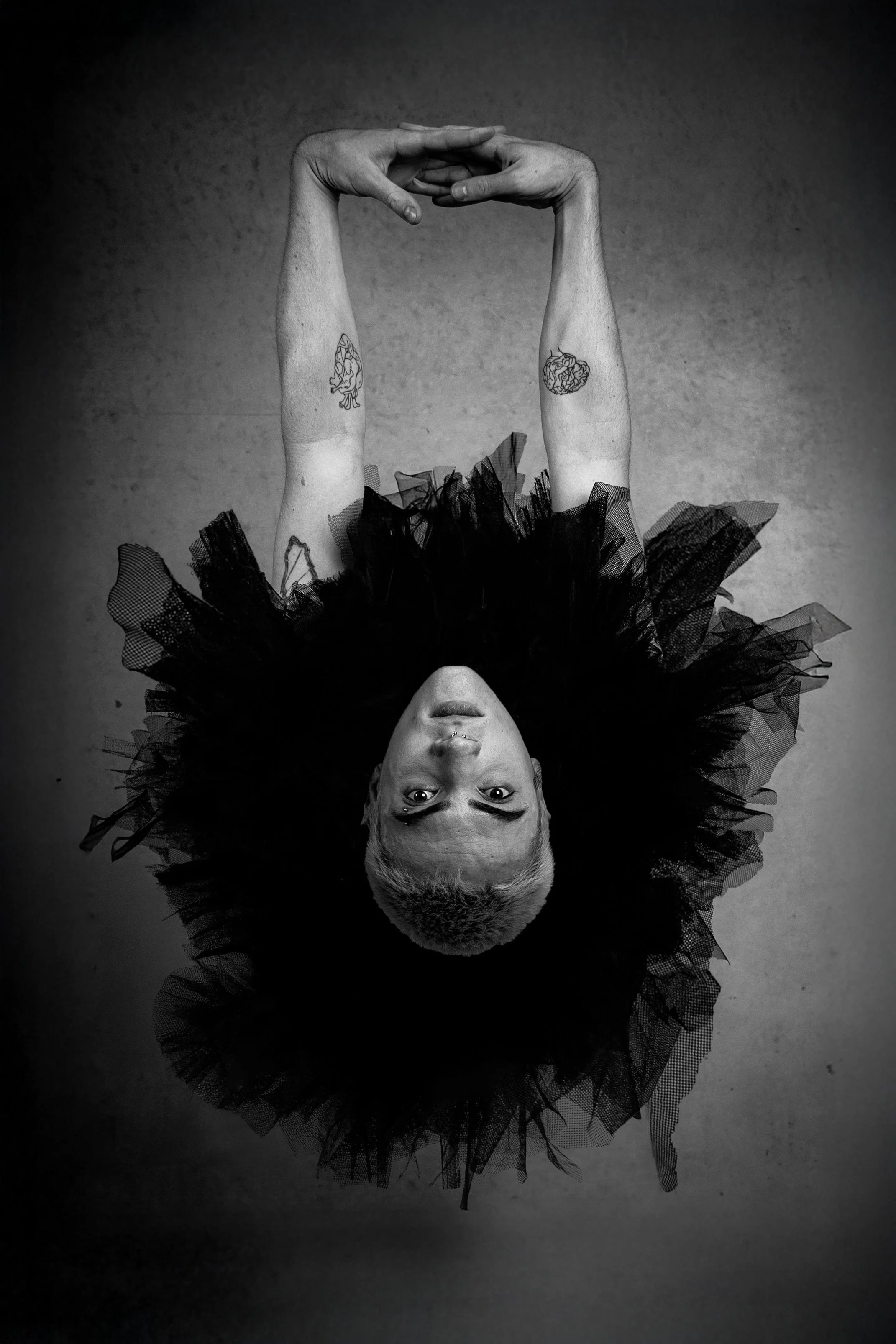 Contemporary dancer in a high-fashion editorial pose shot by Melbourne photographer Izabella Procaccino