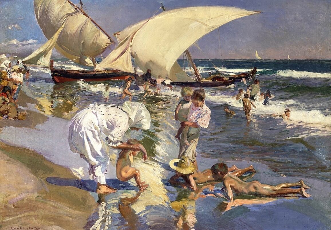 Joaqu&iacute;n Sorolla y Bastida was born in 1863 in Valencia, Spain, and had precocious talent from a young age. In his late teens, the Exposici&oacute;n Nacional de Bellas Artes in Madrid began showing his paintings. In 1884, not yet 21, he exhibit