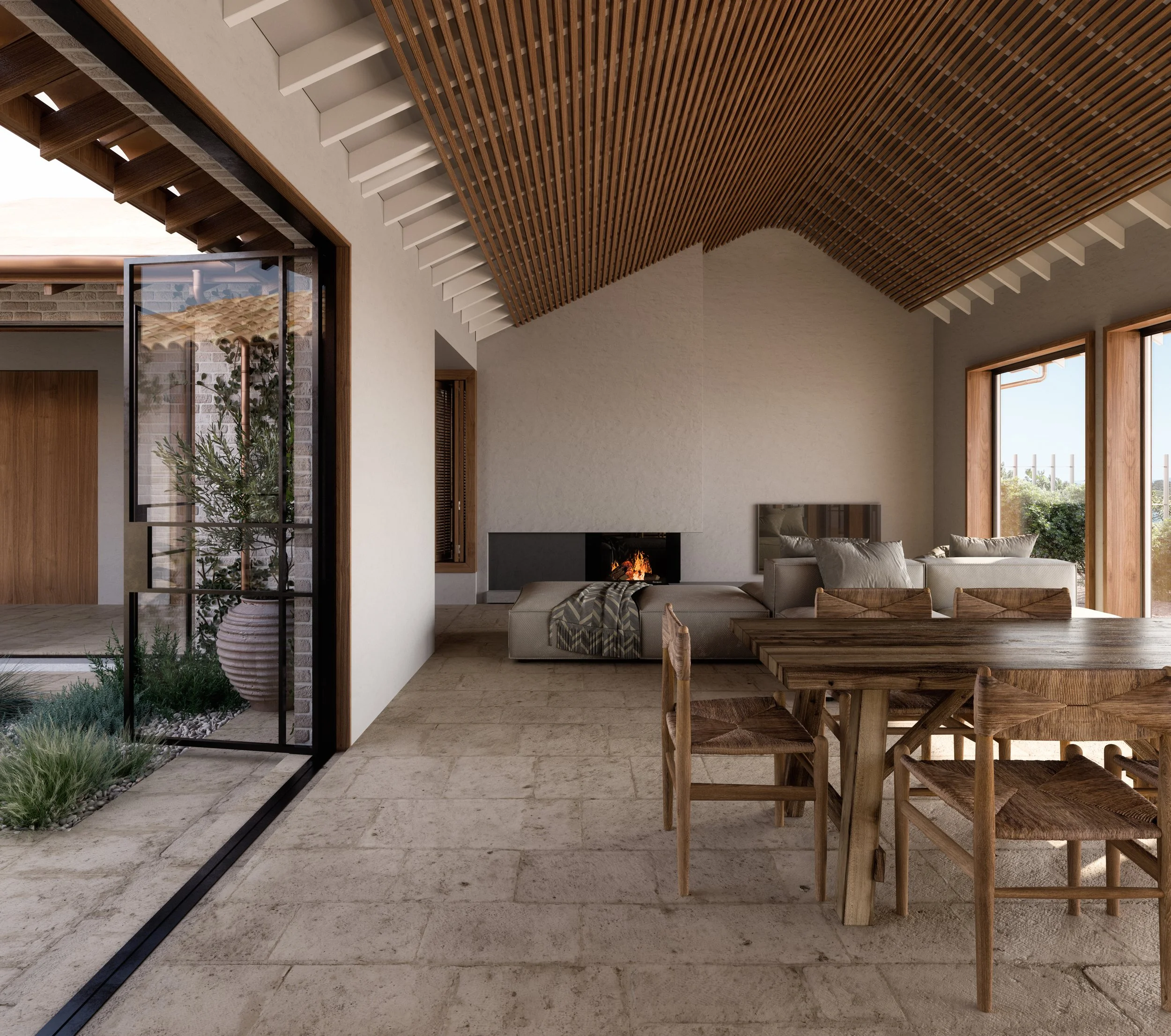 NSW architect, beach house, holiday home, coastal architecture, beach house architect, Spanish beach house architecture, coastal cottage architecture, courtyard architecture