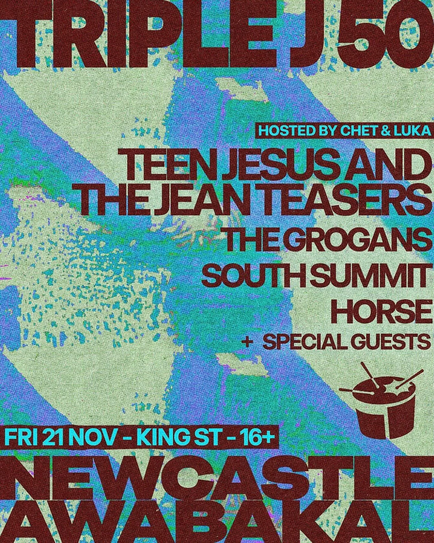 Last call if you want to join us this Friday for the @triple_j Birthday Celebration 🚨 Down to our very last tickets.

Hosted by triple j Breakfast&rsquo;s Concetta &amp; Luka, Newcastle is gearing up to welcome ARIA Award-winning indie rock outfit T