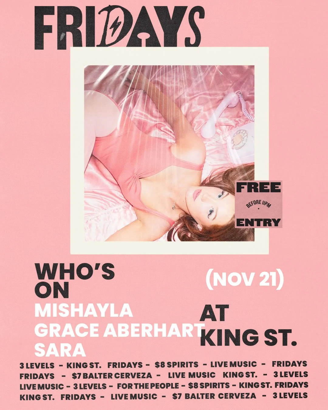 Local star @mishay.la is hitting The Warehouse tonight for the hometown stop on the EP tour!!! FREE ENTRY / DOORS @ 8PM.

Note The Band Room is a seperate ticketed gig tonight.