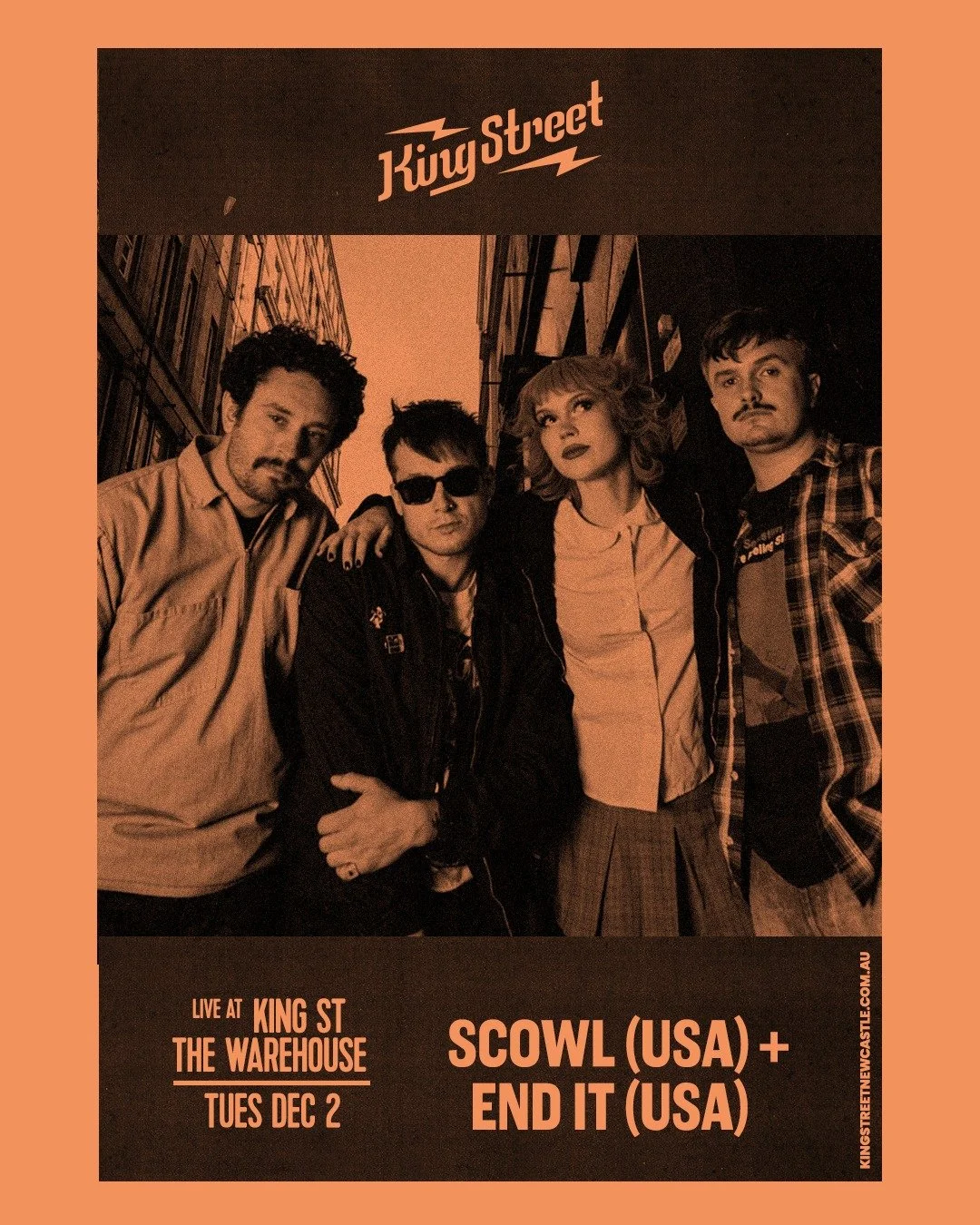 Hardcore heads&hellip; this lineup is ridiculous. Scowl + End It (USA) + Secret World taking over King Street Warehouse NEXT TUESDAY. If you know, you know. Secure your tickets before they&rsquo;re gone.