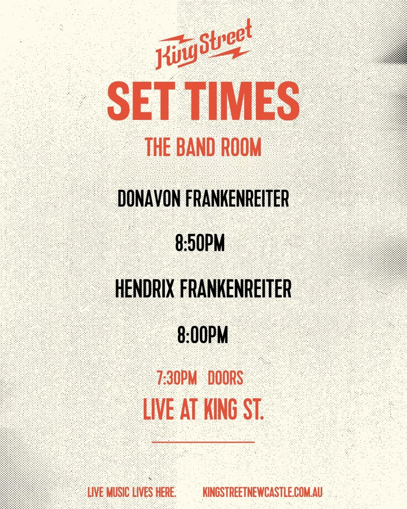 Set times for @donavon_frankenreiter in the Bandroom on Wednesday. Tickets still available!