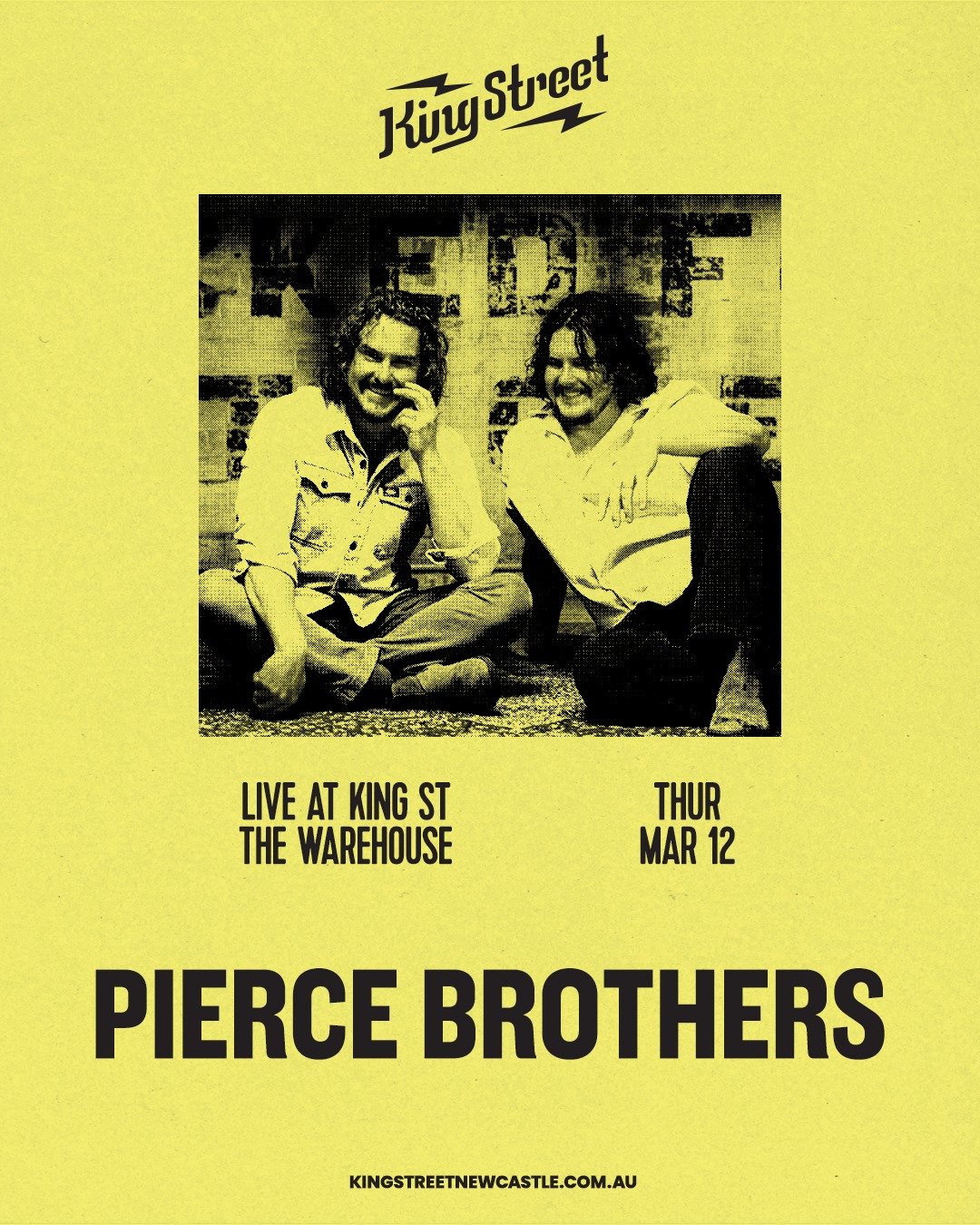 TICKETS ON SALE NOW! Pierce Brothers are back from Europe and ready to light up King Street with MOONRISE. Fourth album. Favourite venue. Limited tickets. Get yours while you can via the website.