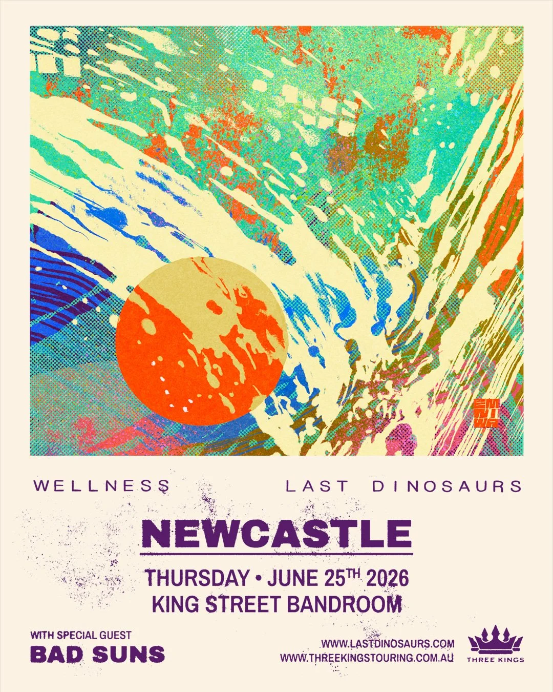 JUST ANNOUNCED: Last Dinosaurs Wellness 10 Year Anniversary Tour w/ Special Guest Bad Suns

A decade after their beloved sophomore album Wellness lit up dance floors around the world, Last Dinosaurs are bringing it back to life - performing the recor