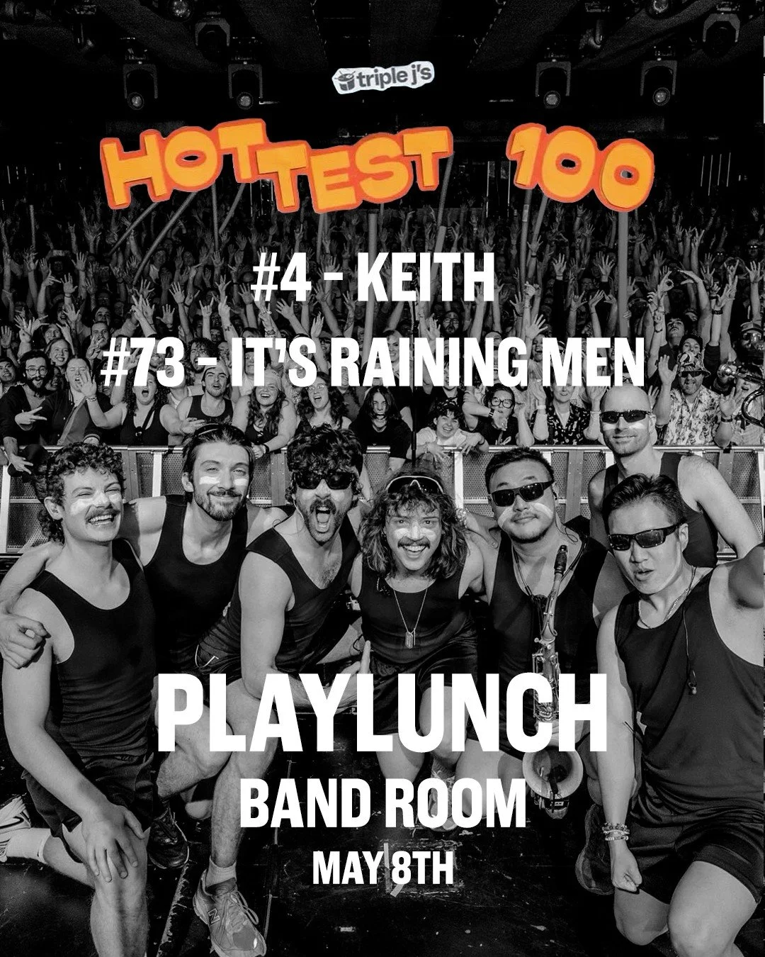 Tuned into Triple j's over the weekend? Playlunch, The Terrys and The Rions made the Hottest 100, now they're making their way to King Street. Tickets via the website.