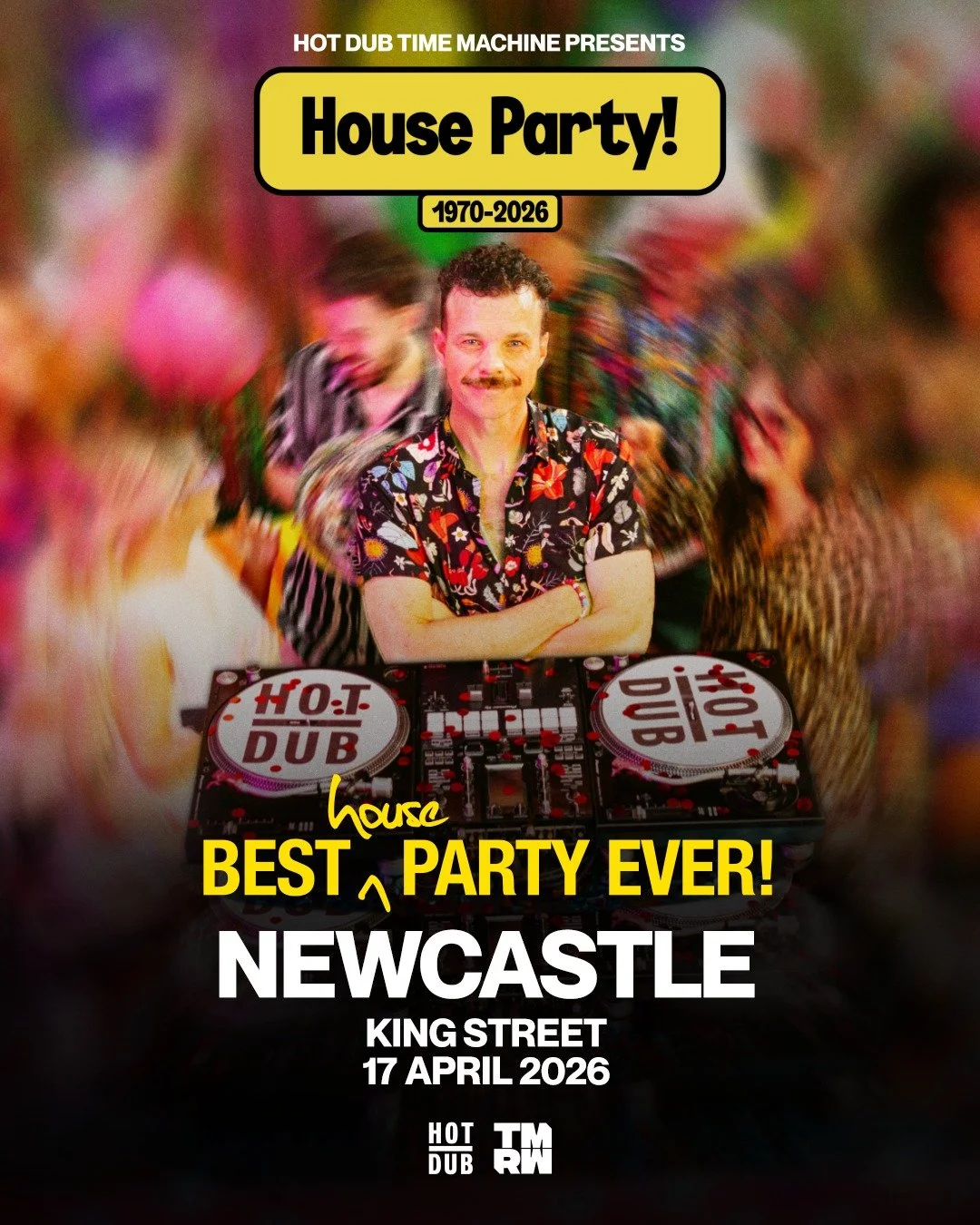 JUST ANNOUNCED 💥 HOT DUB TIME MACHINE
Since first launching his time-travelling, &lsquo;dance-through-the-decades&rsquo; audio-visual party concept in 2011, Sydney&rsquo;s Tom Lowndes has grown Hot Dub Time Machine into an absolute monster. This Aus