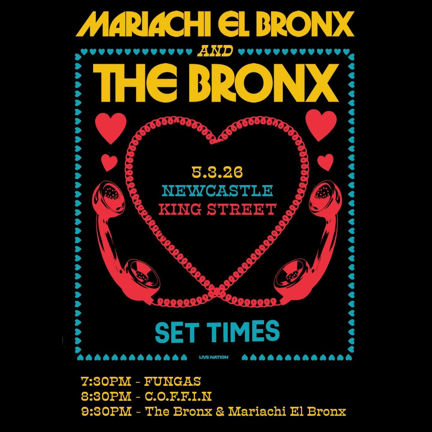 Set times for @bronxovision in the Bandroom on Thursday. Tickets still available!