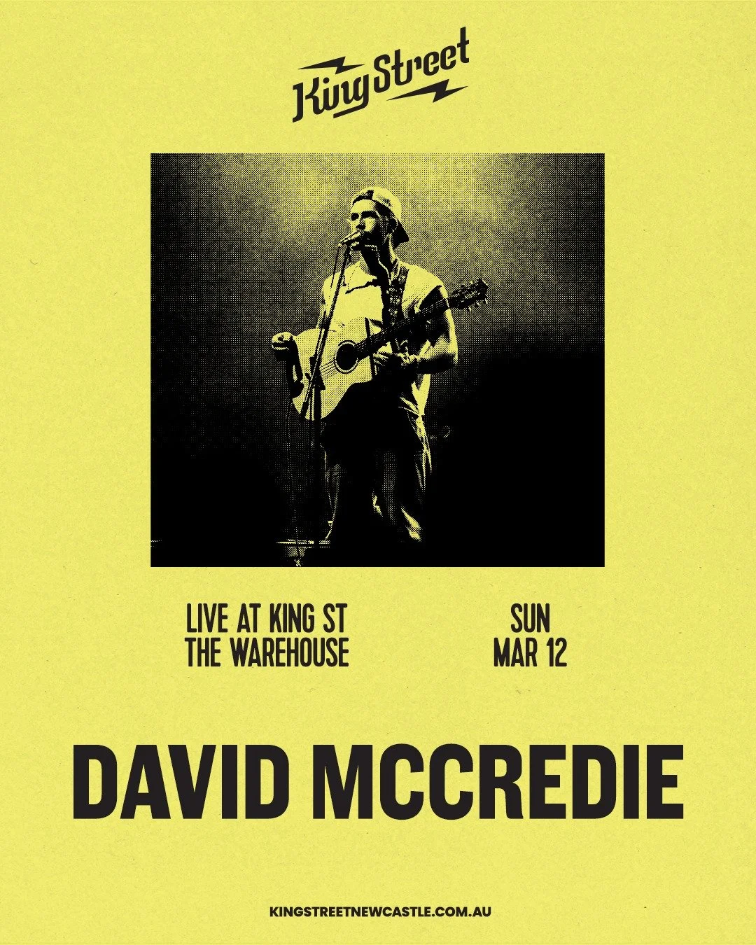 From busking in Byron Bay to selling out stages across Europe, David McCredie is coming home. Catch him at King Street this weekend for what's shaping up to be his biggest shows yet. Tickets via the website.