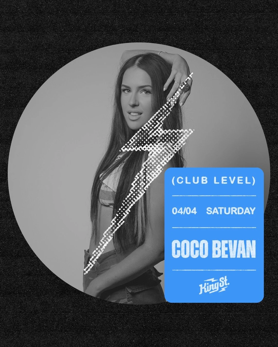 Your Easter Saturday. Coco Bevan is taking over Club Level and she's bringing the heat. See you there for one XL Saturday night at King Street tonight 😈 Doors open from 9pm.