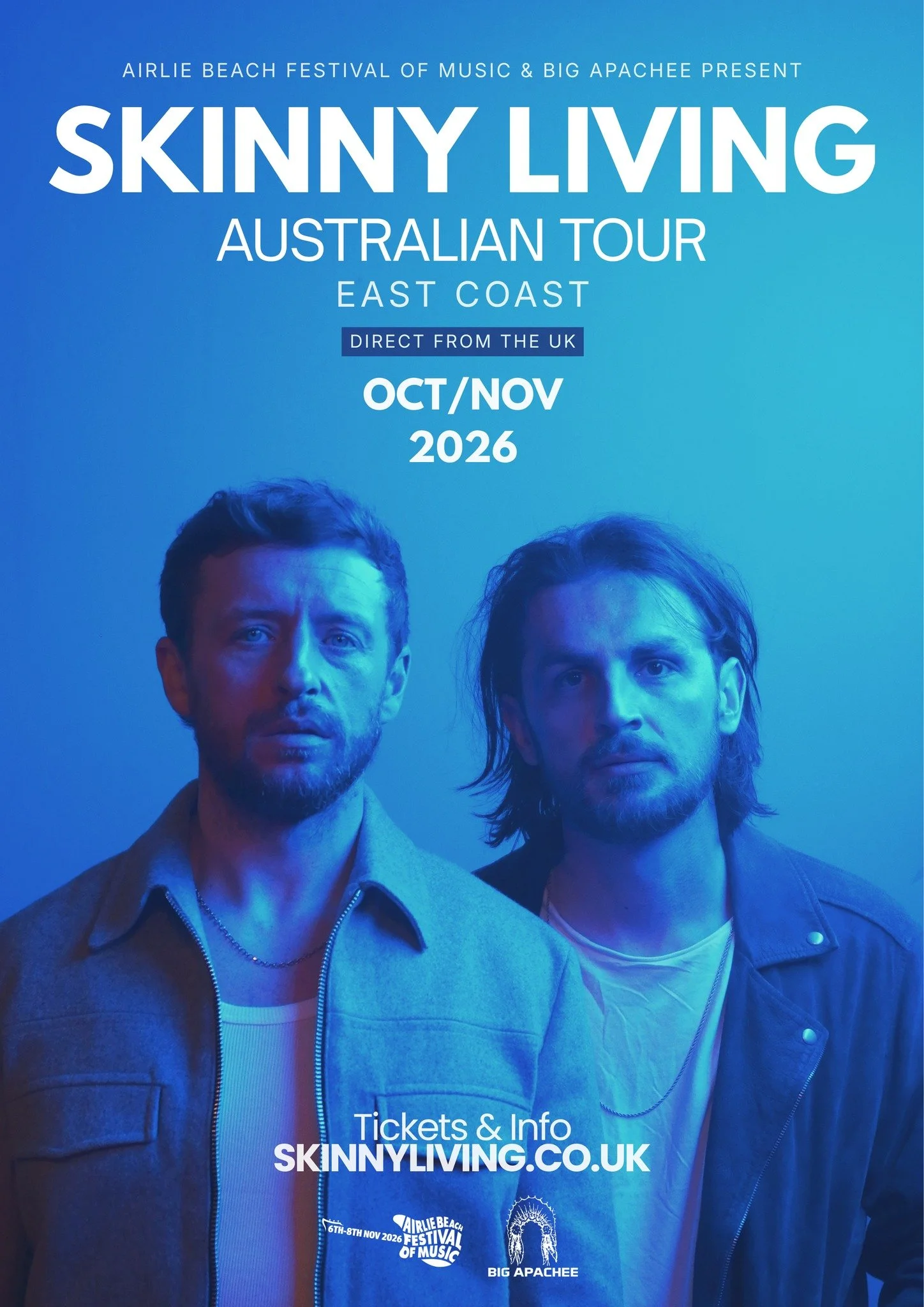 JUST ANNOUNCED: Alt/Soul band Skinny Living will make their long-awaited Australian live debut in October 2026, bringing their raw, harmony-drenched sound and reputation for unforgettable shows to their antipodean fans for the first time.