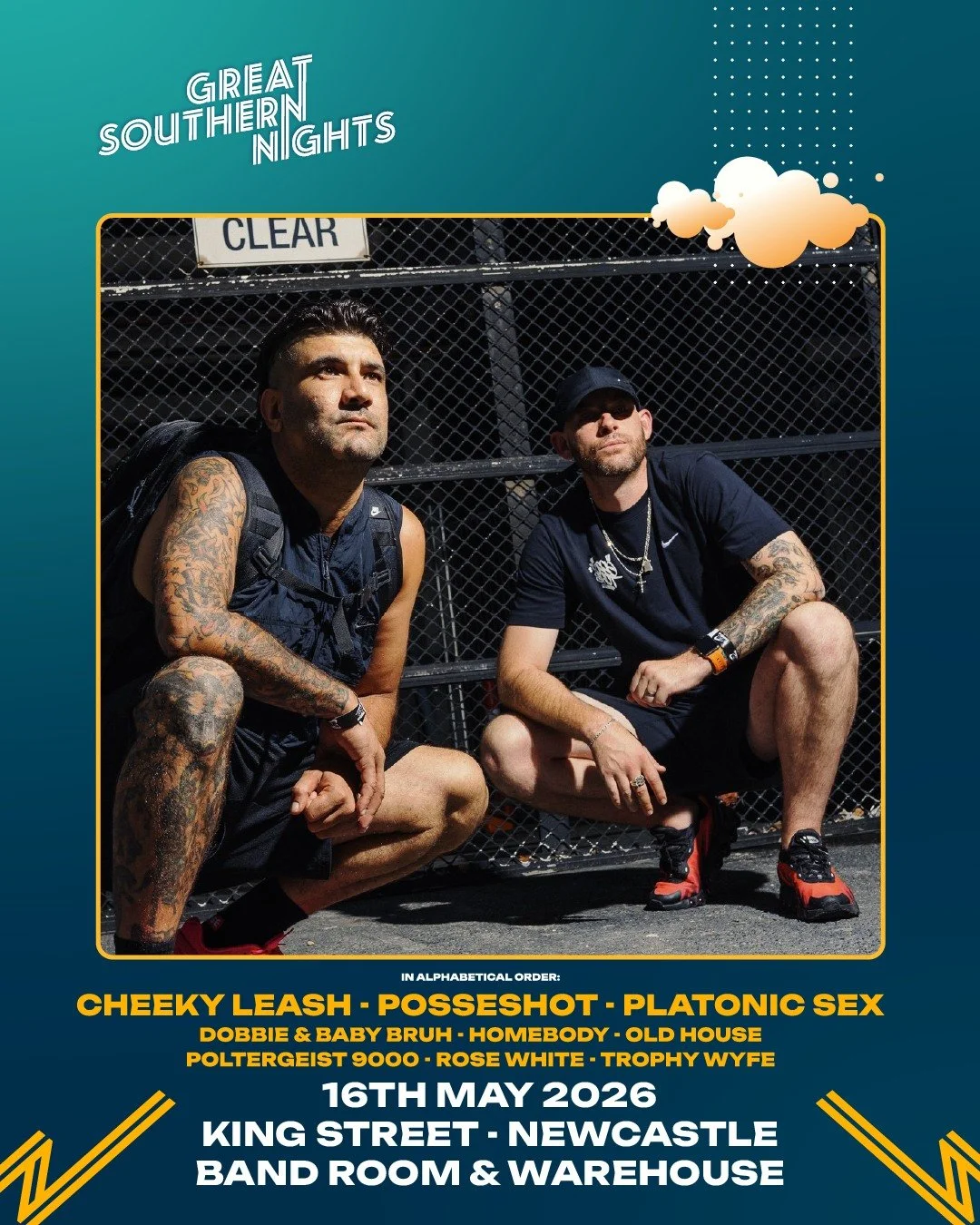 King Street in conjunction with Great Southern Nights, presents a special full venue event, featuring a variety of sounds both local and national.

Featuring:
Posseshot (Melbourne)
Standing firmly at the intersection of rap, graffiti and fashion; Pos