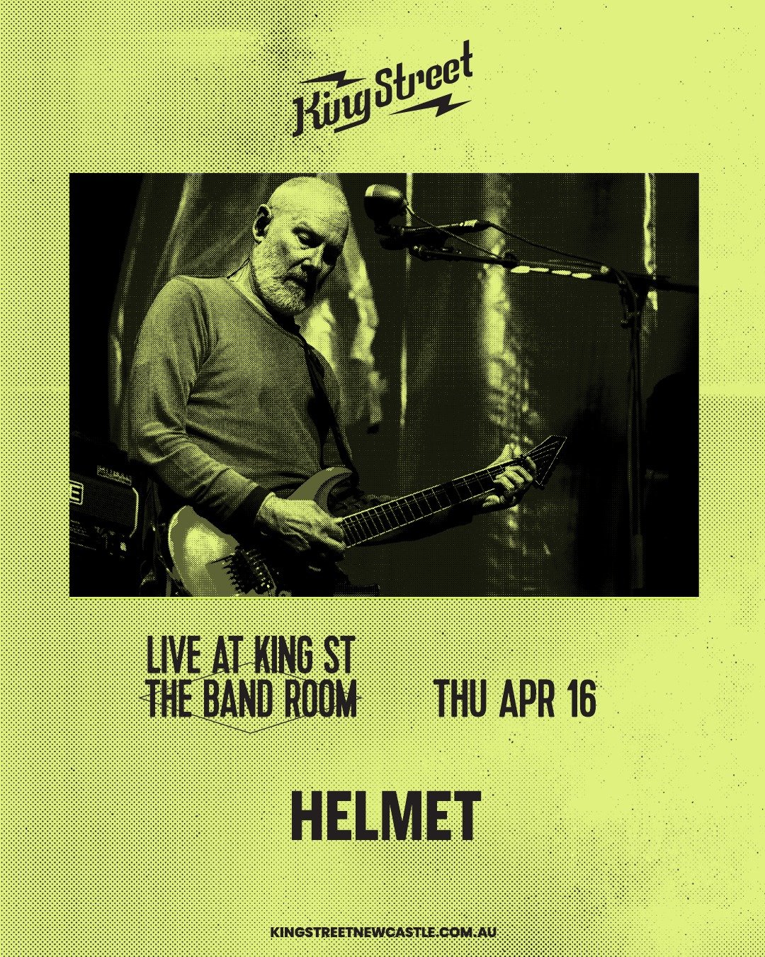 THIS THURSDAY: HELMET at King Street Warehouse.

Formed in New York, HELMET helped shape heavy music through the &rsquo;90s and beyond. Decades on, they&rsquo;re still doing it the same way, pulling from a catalogue that&rsquo;s held its weight.

Tic