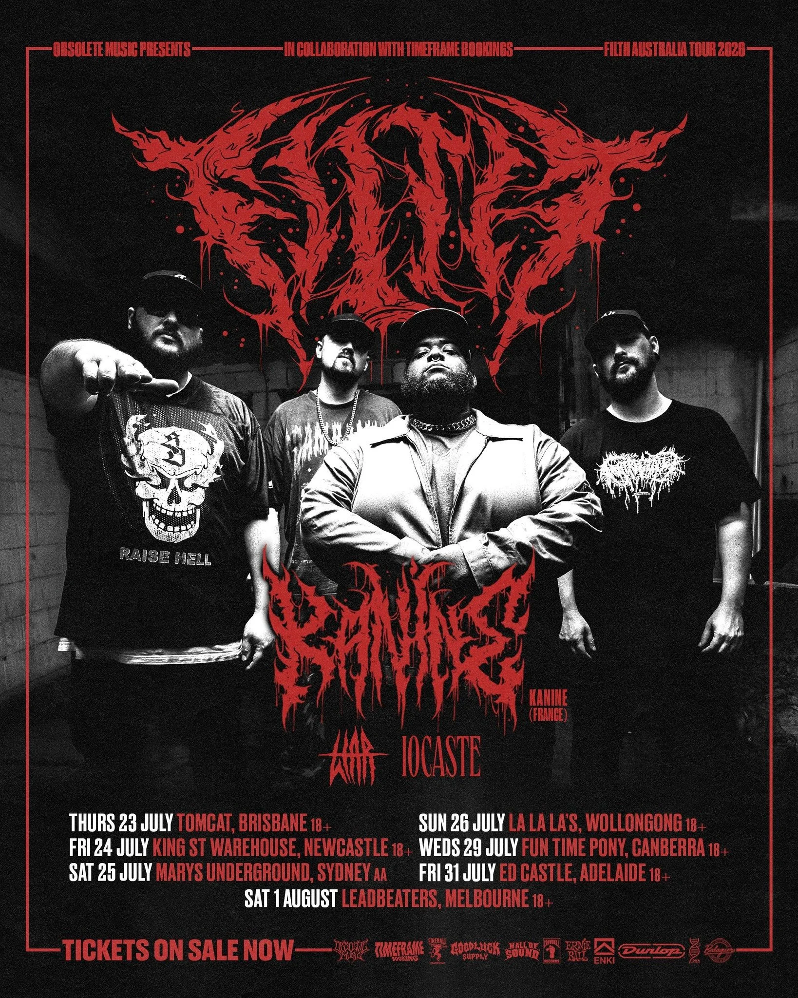 Time to get your chin checked! Join us as the Gutter Gang make their first trip down under and treat you to some Southern Hospitality! Filth have been slowly mastering their craft ready for this Australian takeover!

Kanine - The French crew is bring