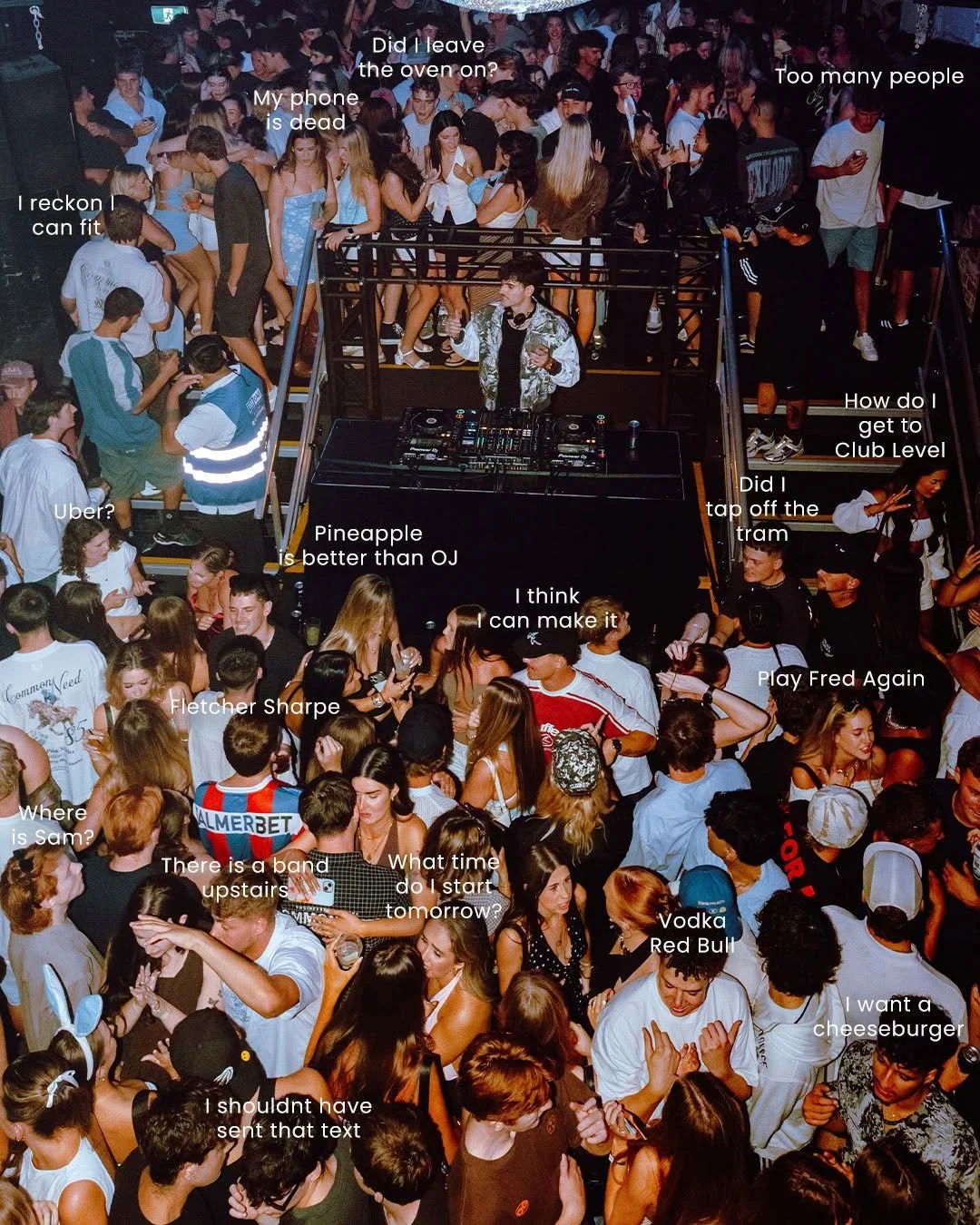 You never know what someone's thinking on a night out but we had a guess 💭 Any Given Sunday tonight from 8pm. Free Entry as always. #AGS