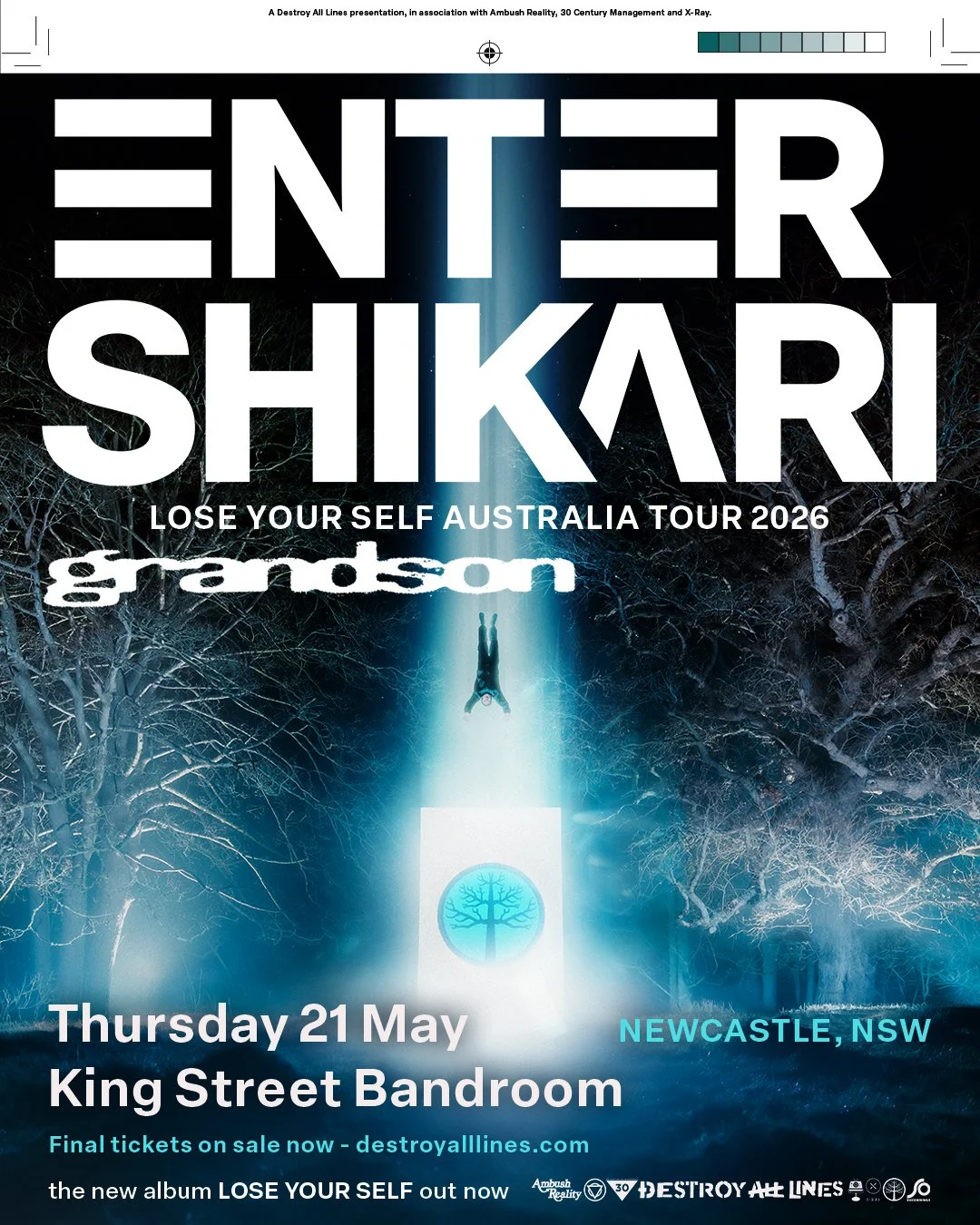 🚨 ENTER SHIKARI return to Australia this month with special guest GRANDSON.

The dynamic UK electronicore marvels are bringing their unforgettable blend of post hardcore rock and electronic wizardry back down under for a headline run you won&rsquo;t