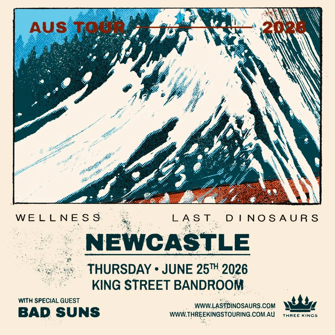 🚨LAST DINOSAURS AT KING STREET

A decade after their beloved sophomore album Wellness lit up dance floors around the world, Last Dinosaurs are bringing it back to life - performing the record in full across Australia this June. Expect wall-to-wall e