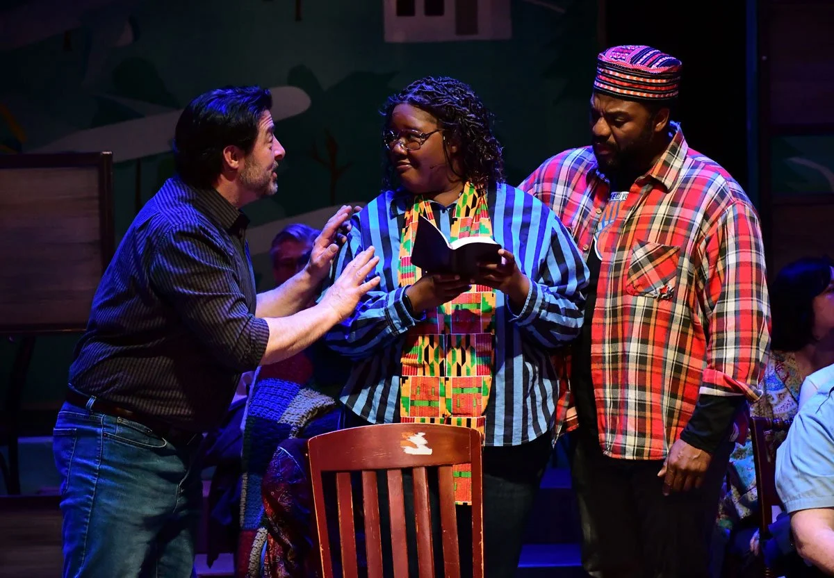 Ben Ashley, Destini Stewart, and Martinez Napoleon (Photo by Kait Rankins)